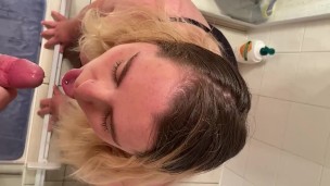 Slut loves getting a facial for the first time