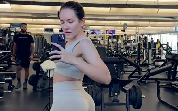 Becca Pires nude show booty sexy in gym – video new